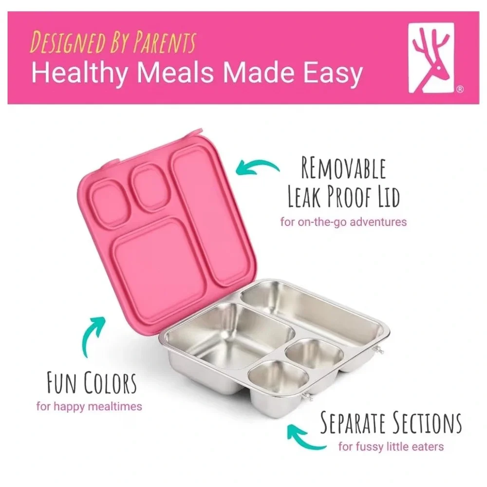Elk and Friends Stainless Steel Sage Bento Lunchbox Kids Bariatric Eco Friendly